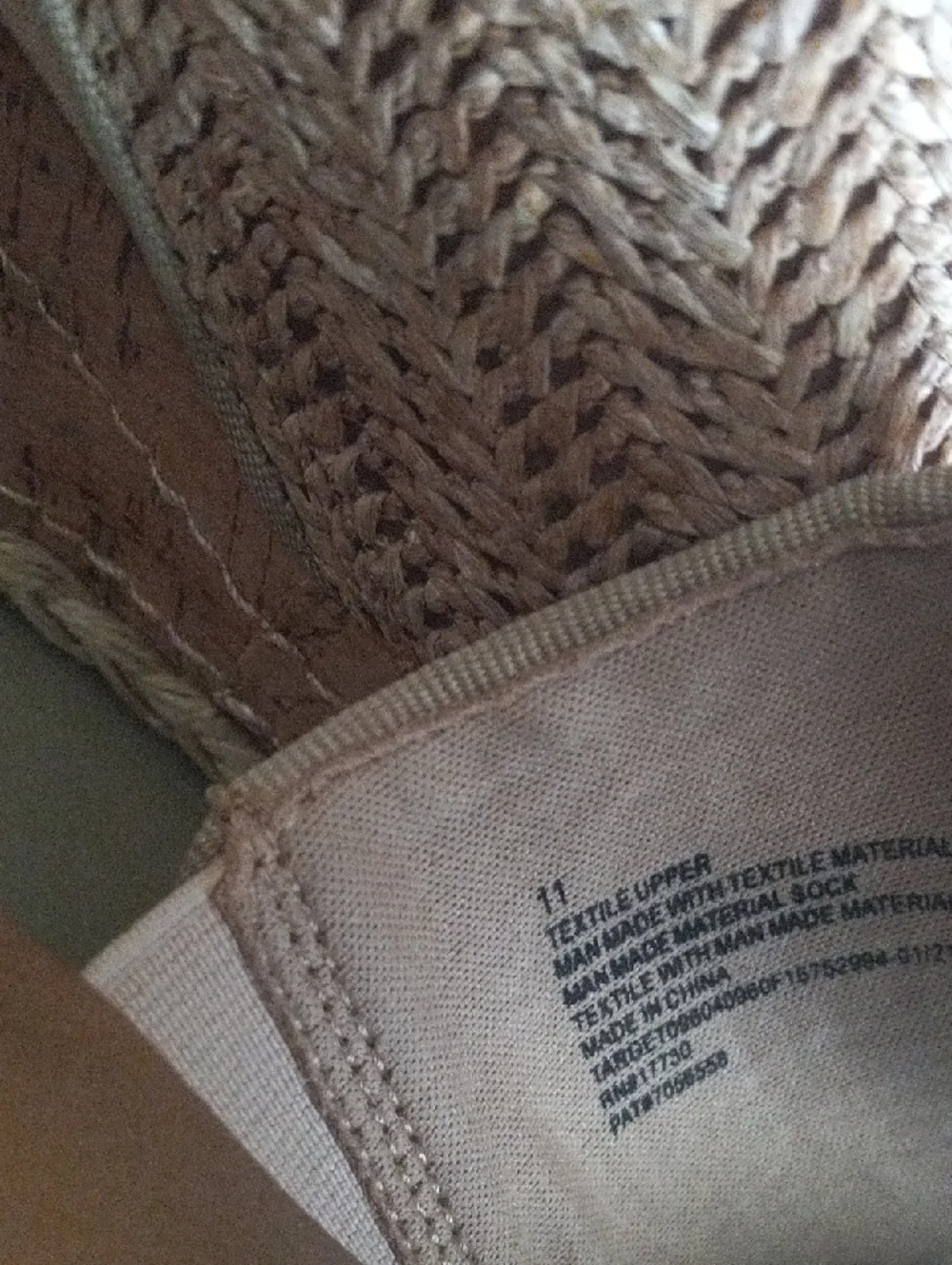 Universal Thread Tan Braided Espadrille Wedge Sandals with Ankle Buckle Size 11
